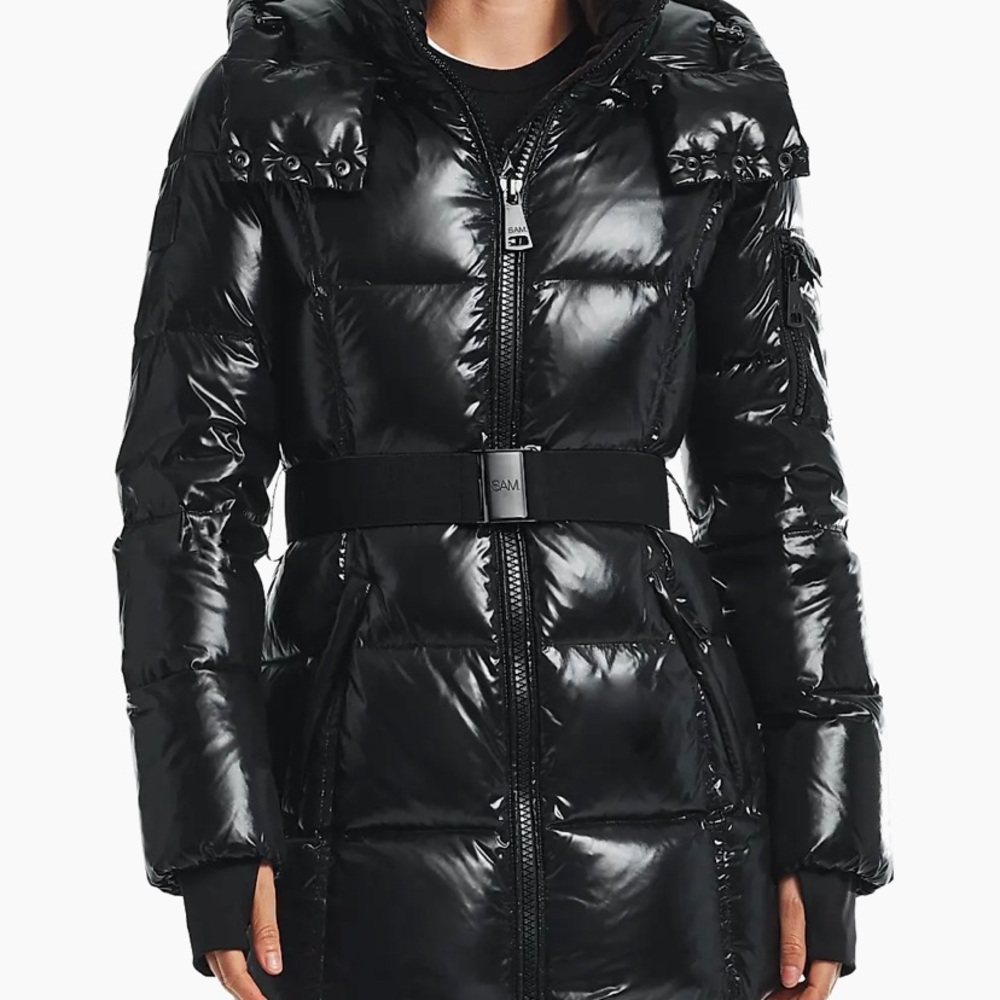 SAM.

Soho Belted Down Mid-Length Puffer Jacket